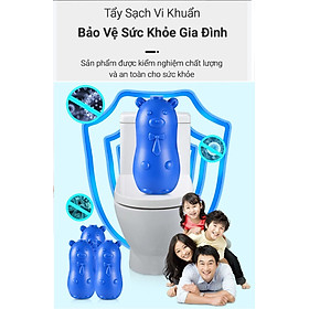 combo 2 Chú heo con màu xanh khử mùi làm sạch bồn cầu