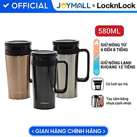 Ly giữ nhiệt LocknLock Coffee Filter Mug LHC4197 580ml, Hàng chính hãng, nắp đậy kín, lưới lọc trà - JoyMall