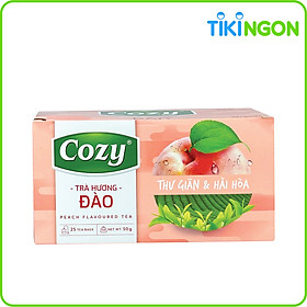 Trà Túi Lọc Cozy Hương Đào Hộp 25 gói x 2gram