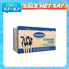 Thùng 48 Bịch Sữa Dinh Dưỡng Vinamilk Ít Đường (220ml / Bịch)