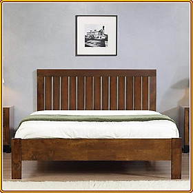Mua Giường ngủ gỗ sồi màu nâu óc chó Juno sofa nệm 1m2 x 2m