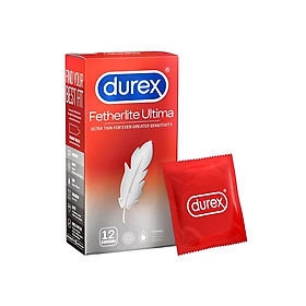 Bao cao su Durex Fetherlite Ultima Ultra Thin 12 bao / Hộp - Thiết kế Siêu mỏng 52mm từ Bao cao su Durex CAO CẤP