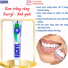 Hình ảnh Kem đánh răng trắng răng Eucryl Anh Giúp răng trắng sáng bền lâu , sạch bóng và thơm mát cả ngày - QuaTangMe Extaste