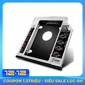 Khay Ổ Cứng Caddy Bay 9.5mm Siêu Mỏng (Gắn Ổ Cứng Thay Ổ Quang Laptop)