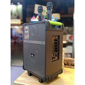 Mua Loa kéo Kiomic K99 bass 20 ốp da cực đẹp - kèm 2 mic không dây UHF - Hàng chính hãng