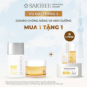 Combo Chống nắng Sakirei SPF 50+ PA++++ & Kem dưỡng phục hồi da Sakirei NMN Revitalize