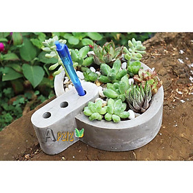 Mua Chậu xi măng để bàn làm việc cắm bút Apziz  Quý khách thân mến lưu ý không bao gồm cây