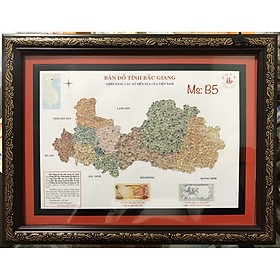 Mua Khung tranh tỉnh Bắc Giang ghép từ tiền cổ thủ công  trưng bày deco biếu tặng
