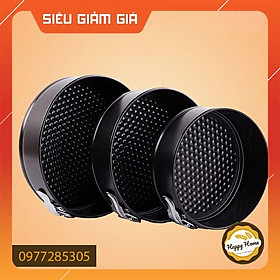 Bộ 3 khuôn làm bánh hình tròn đế rời có khóa chống dính 24/26/28cm