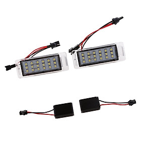 2 Pieces LED Number License Plate Light Lamp For Cadillac CTS XTS SRX