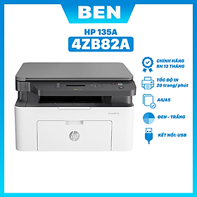Máy in laser đen trắng đa chức năng HP 135A - 4ZB82A - Hàng Chính Hãng