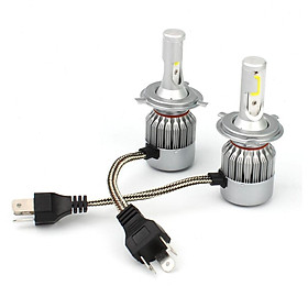 2pcs C6 72W 7600LM 6500K COB LED Car Headlight Lamp Kit H4/H7/9005/9006