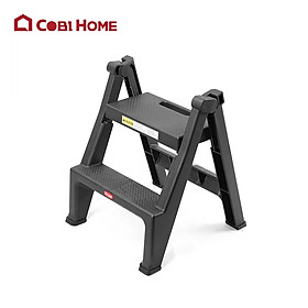 Mua Thang đứng 2 bậc 48x16x65cm TRUST - Nhựa PP bền chắc  gấp gọn tiện lợi  dễ sử dụng - Đen