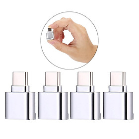 4 Pieces USB3.1 Type-C To TF Card Reader OTG Connector For Card