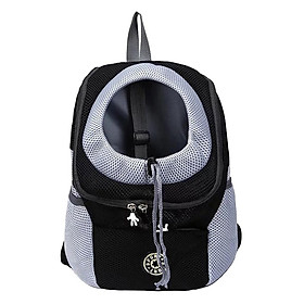 Pet  Carrier Shoulder Travel Bag  Backpack Pouch Black S