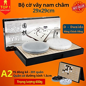 Cờ Vây Nam Châm Chọn size, Cờ Caro Cao Cấp, Có Bàn Là Hộp Đựng Rộng 28.5cm Và 37cm - Hàng chính hãng Amalife