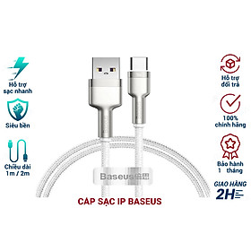 Cáp sạc nhanh, siêu bền Baseus Cafule Metal Series Type C 40W (USB to Type C, Zinc Alloy Material, Super Quick charge)- Hàng chính hãng