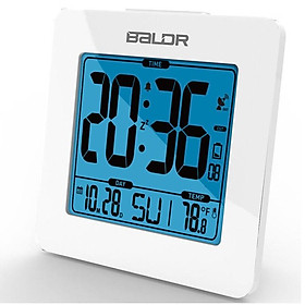 Mua Đồng hồ điện tử để bàn kiêm Lịch và nhiệt kế BALDR (Trắng)