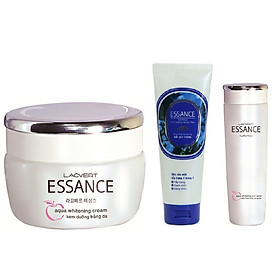 Combo Sữa Rửa Mặt Tẩy Trang Essance (80g) + Nước Hoa Hồng Essance (120ml) + Kem Dưỡng Trắng Da Essance (40g)