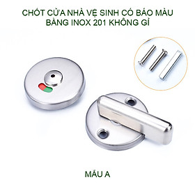 Chốt cửa nhà vệ sinh có chỉ thị màu, làm bằng inox không gỉ