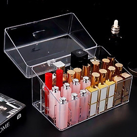 Hộp đựng son môi cao cấp có nắp chống bụi 24 ô + 2