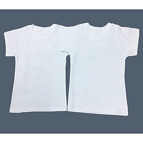 Set 2 áo tay ngắn trắng cho bé