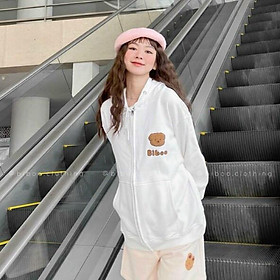 ÁO KHOÁC NỮ CÓ DÂY KÉO FORM RỘNG IN HÌNH HỌA TIẾT XINH XẮN TRANG NEMO 36 FASHION