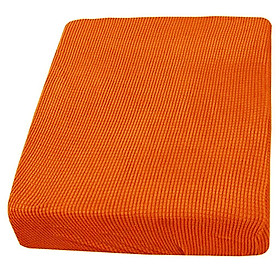 Orange Stretch Sofa Seat Cushion Covers Couch Slipcover  1 Seater