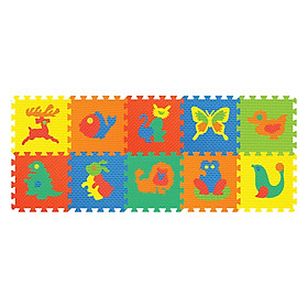 Thảm Ghép Hình Động Vật 10 Miếng Pamama P0302 (62 x 35 cm)
