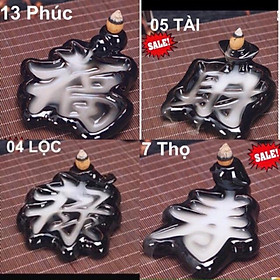 Mua Thác khói trầm hương Phúc-Tài-Lộc-Thọ (tặng kèm 10 nụ
