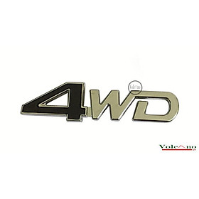 Tem Logo Chữ Nổi 4WD Dán Trang Trí Đuôi Xe Bán Ô Tô