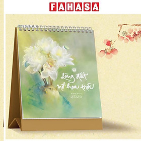 Lịch Để Bàn Thư Pháp Làng Mai - Bính Ngọ 2026 - Lòng Đất Nở Hoa Trời