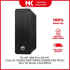 Mua Máy Tính Để Bàn HP 280 Pro G6 MT Core i5-10400/4GB DDR4/256GB SSD PCIe/Win 10 Home (3L0J9PA) -Hàng Chính Hãng
