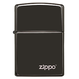 Bật Lửa Zippo Ebony with Zippo Logo 24756ZL