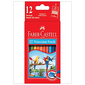 Faber-Castell-114461-Chì Màu Nước Parrot - 12 Màu Ngắn