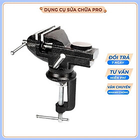 Ê Tô kẹp bàn đa năng mini có mâm xoay 360 độ 50mm 60mm