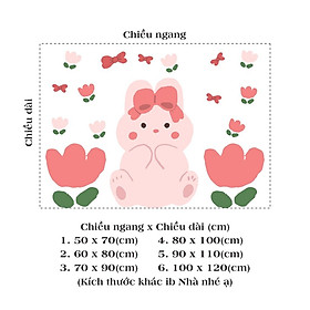 Mua Hình dán hoa  thỏ trang trí gương cửa sổ nhà cửa  cửa hàng cute