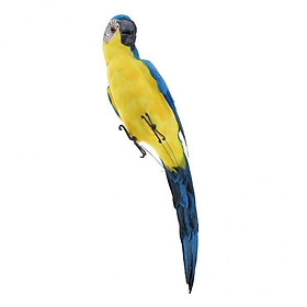 2X Colorful Bird Feather Realistic Home Garden Decor Ornament Parrot