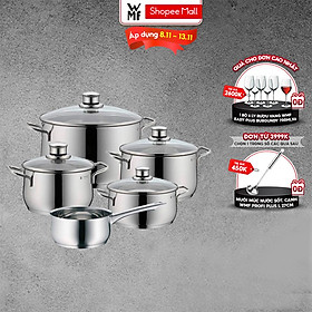 Mua Bộ Nồi WMF Diadem Plus 5 Món Đáy Từ Nguyên Khối 3 Lớp Thép Không Gỉ Cromargan Size 24 20 20 16 16cm - 0730356040