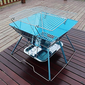 Mua Bếp Nướng BBQ Lò Nướng Than Hoa Ngoài Trời Gấp Gọn Có Quai Xách Thuận Tiện Di Chuyển Và Đi Du Lịch Dã Ngoại 2-6 người