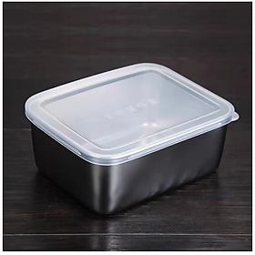 Mua Hộp đựng thực phẩm inox nắp nhựa  khay đưng thức ăn chất liệu inox cao cấp  gọn nhẹ sáng bóng  dễ vệ sinh GD753-HopInox