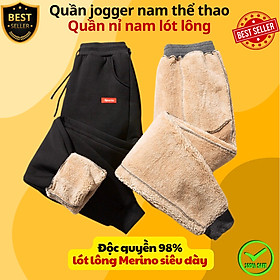 Quần nỉ Jogger thể thao nam hàng Quảng Châu cao cấp - Quần nỉ nam nót lông cừu siêu ấm - Hàng chính hãng D Danido