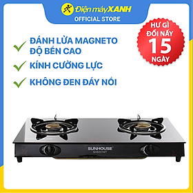 Mua Bếp Gas Dương Đôi Mặt Kính Sunhouse - SHB201MT - Hàng chính hãng