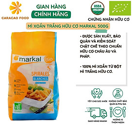 [Date 10/2024] Mì xoắn trắng hữu cơ Markal 500g, Mì Ý hữu cơ chất lượng cao