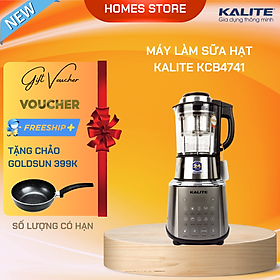 Máy Làm Sữa Hạt Và Sinh Tố Đa Năng KALITE KCB4741 Điều Khiển Giọng Nói, Cảm Ứng Công Suất 1800W 1.75L - Hàng Chính Hãng