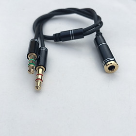 Mua Dây chuyển 2 đầu 3.5 audio và Micro ra 1 đầu 3.5 cho PC laptop