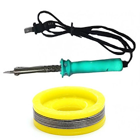 Mua Mỏ Hàn Chì Bằng Điện  60W  Kèm cuộn Chì hàn - màu ngẫu nhiên
