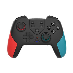 Tay cầm chơi game không dây có chế độ rung kép tương thích với Switch/Switch Lite màu đỏ và xanh dương