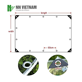 Mua Bạt PVC trong suốt chống thấm nước - Độ dày 0.35mm che mưa lấy sáng ngoài - May viền đóng khuy sẵn - Khổ ngang 2.9m