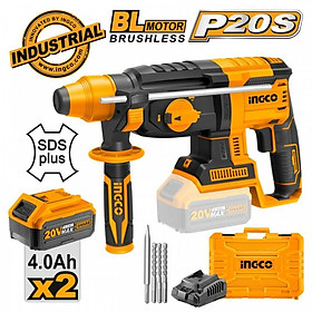 MÁY KHOAN BÊ TÔNG 3 CHỨC NĂNG SỬ DỤNG PIN 20V INGCO CRHLI202287 - HÀNG CHÍNH HÃNG